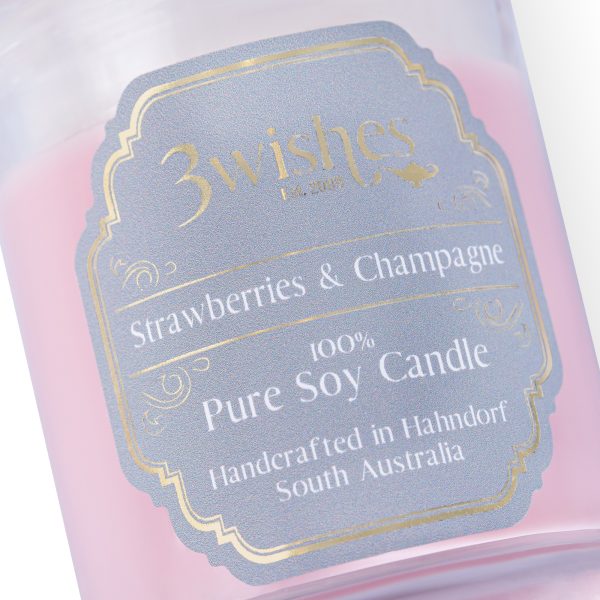 Strawberries & Champagne - Candle Jars - Image 2