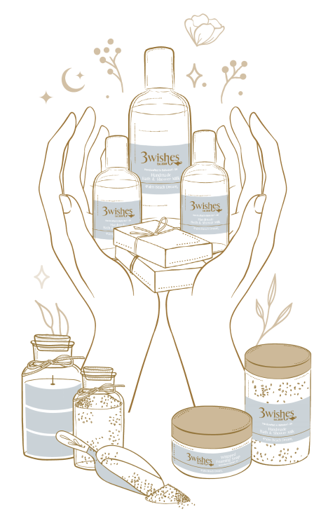 Product illustrations_Hands and product group Product illustrations_Hands and product group